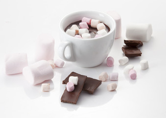 hot chocolate with marshmallows