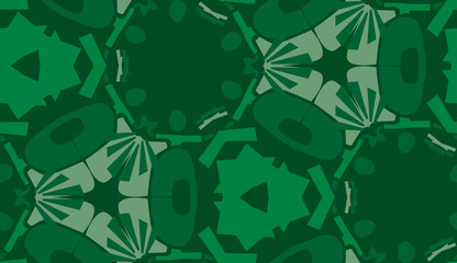 Repeating Green Wallpaper Pattern