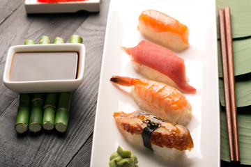 Traditional japanese sushi