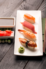 Traditional japanese sushi