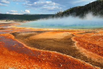 Heiße Quelle im Yellowstone National Park, Wyoming, USA