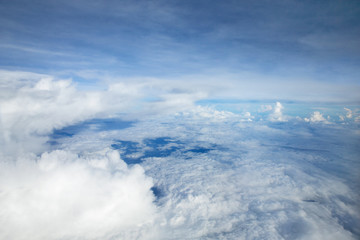 Blue sky with clouds background