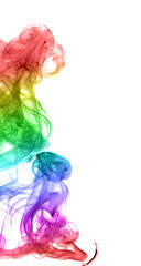 Abstract multicolored smoke