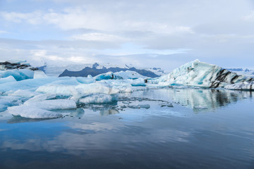 Fototapeta na wymiar Jokulsarlon glacier lagoon in Iceland
