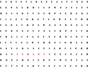 with love. letters background