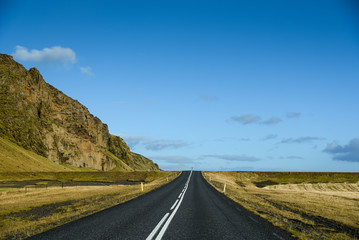 Ring road in summer of Iceland