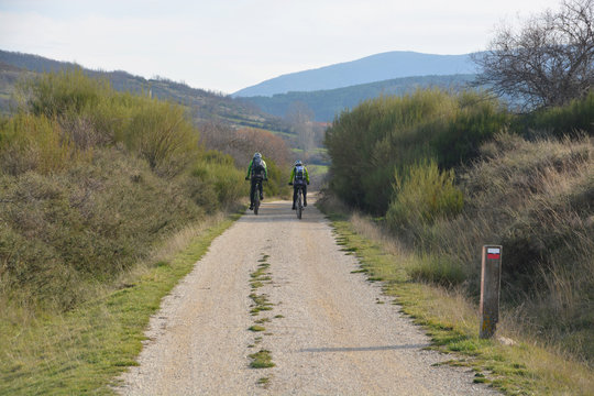 ruta ciclista por el monte
