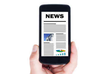 Mobile news concept