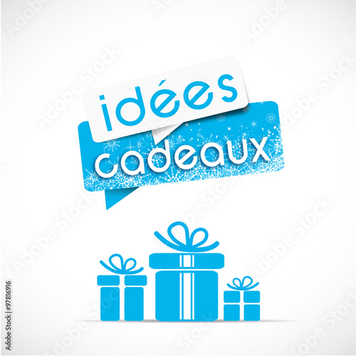"idée cadeau (bleu)" fichier vectoriel libre de droits sur la banque d