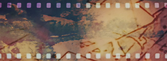 Obraz premium grunge film strip background
