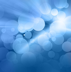 Bokeh blue background 