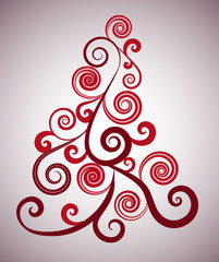 
vector background with Christmas tree










