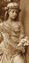 Fototapeta na wymiar The goddess of love Aphrodite (Venus) (vintage image)