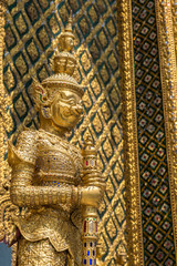 Fototapeta na wymiar Royal guard at Wat Phra Kaew