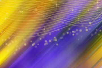 Bright festive graphic pattern with shining stars and arched lines