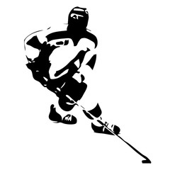 Ice hockey silhouette