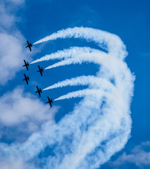 Air show acrobatic formation CIAF Czech republic