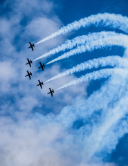 Air show acrobatic formation CIAF Czech republic