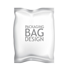 White Blank Foil Food Snack Sachet Bag Packaging