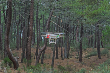 Drone in white