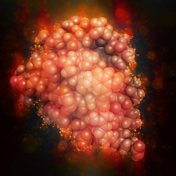 Insulin peptide hormone molecule. Used in treatment of diabetes.