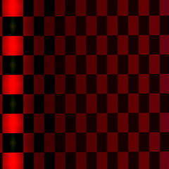 Checked background with red black rectangles. Modern design.