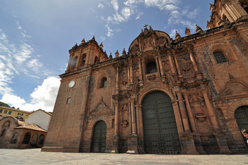 Fototapeta premium Cathedral of Santo Domingo, Cusco, Peru 