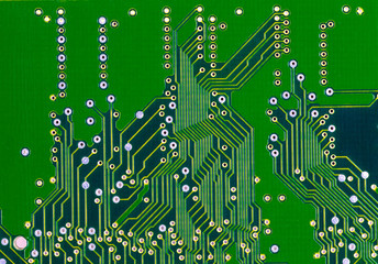 macro photo of electronic circuit. symbol of technology. Close u