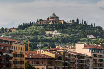 Fototapeta na wymiar Colorful panoramic view of Verona