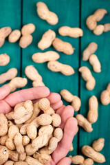 Peanut in hands