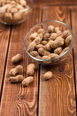 The peanut in a bowl