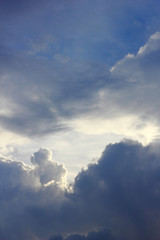 Fototapeta na wymiar Beautiful evening sky with clouds.
