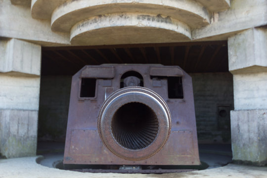 World War ll cannon, Normandy, France