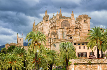 Fototapeta premium Gothic style Dome of Palma de Mallorca, Spain