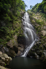 Mirror Pool Waterfall in New Territories, Hong Kong, China.