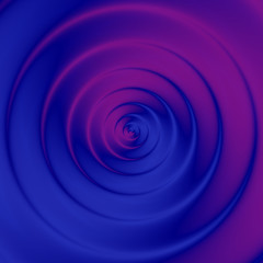 Abstract circular design in blue and pink