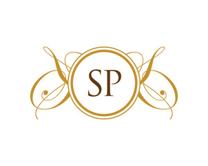 SP Luxury Ornament initial Logo