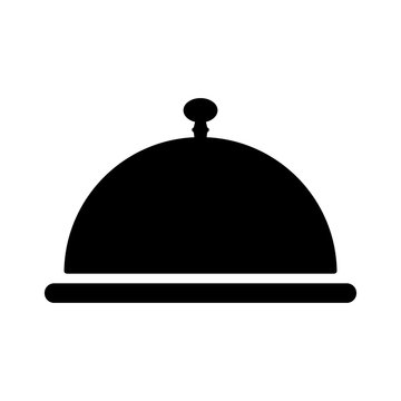 Cloche servicing plate flat icon for apps and websites