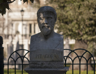 Pythagoras monument at rome