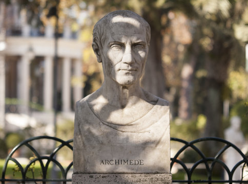 Archimede monument at rome