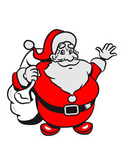 Christmas Santa Claus waving