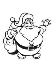 Christmas Santa Claus waving