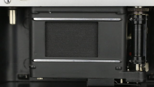 Old Soviet camera mechanism work , shutter speed, exposure, Flash Light