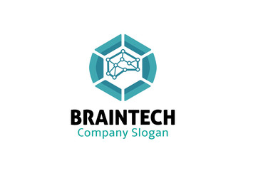  Brain Tech Design Illustration