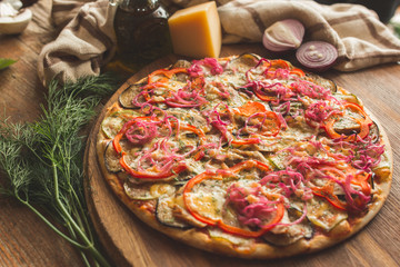 Пицца с баклажаном