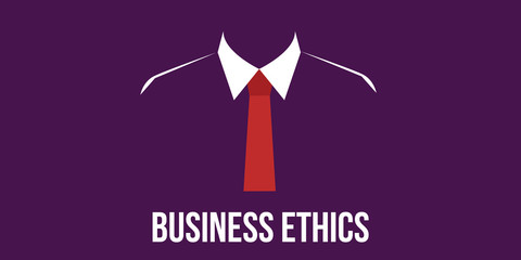 business ethics concept man in suit vector