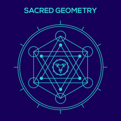 Sacred geometry. Hipster symbols and elements. Abstract Geometric Patterns with Hipster Style. Geometric shapes, triangles, line design