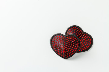 Red hearts for holidays