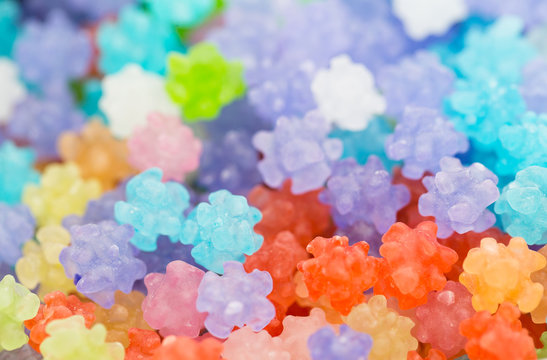 Japanese sugar candy called konpeito