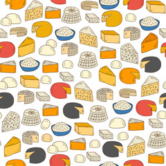 Seamless cheese background
